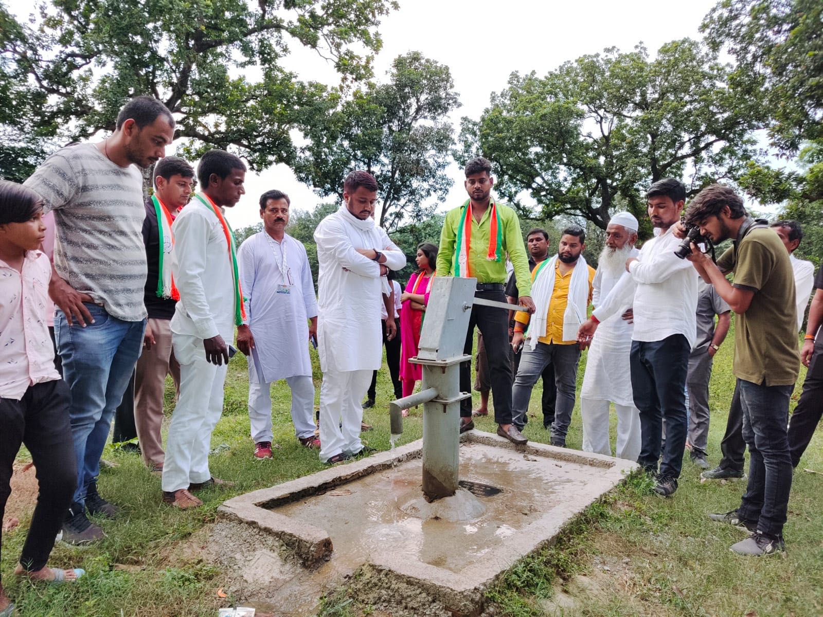Clean water campaign hand pump inauguration